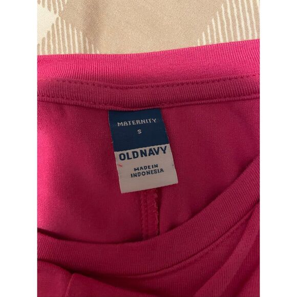 Old Navy Maternity Pink twist front nursing dress women’s size Small - Picture 5 of 5